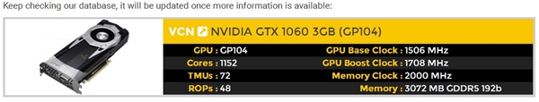 火拼AMD！GP104核心GTX 1060曝光：特供中国